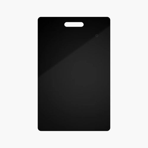 TrackTag slim card tracker shown inside a wallet