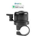 TrackTag Find My bicycle bell with hidden Apple Find My tracker, front view