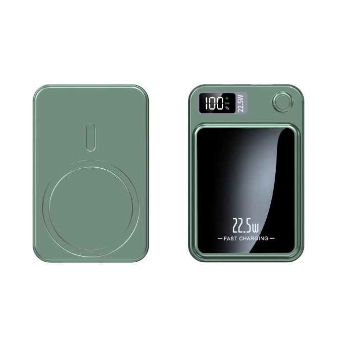 Magnetic Wireless Charging Power Bank USB Fast Charger