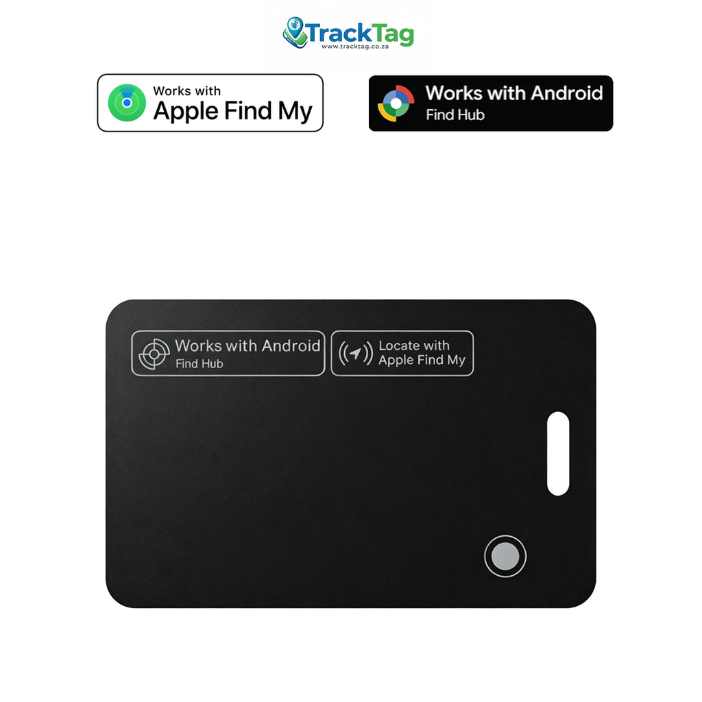 TrackTag dual smart card finder wallet tracker, front view